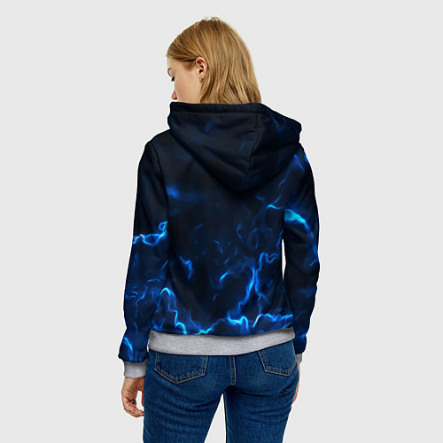 Женская толстовка Fairy tail Хвост Феи / 3D-Меланж – фото 4