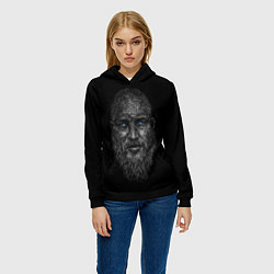 Толстовка-худи женская Ragnar Lodbrok, цвет: 3D-черный — фото 2