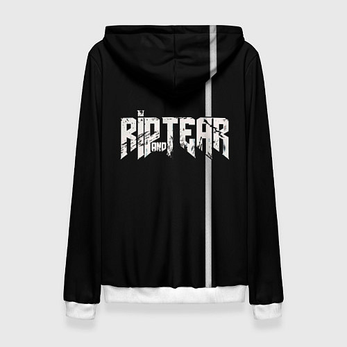 Женская толстовка Doom Rip and Tear / 3D-Белый – фото 2