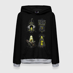 Толстовка-худи женская Little Nightmares 2 арт, цвет: 3D-меланж