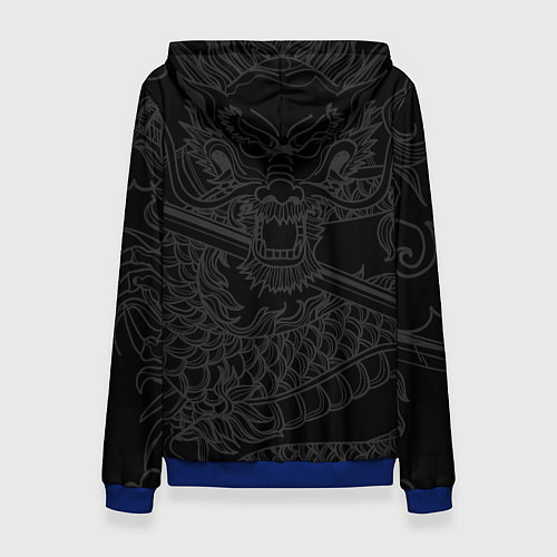 Женская толстовка ДРАКОН DRAGON / 3D-Синий – фото 2