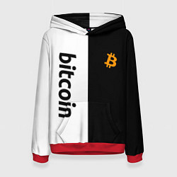Толстовка-худи женская БИТКОИН BITCOIN Z, цвет: 3D-красный
