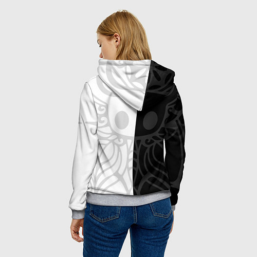 Женская толстовка HOLLOW KNIGHT ХОЛЛОУ НАЙТ / 3D-Меланж – фото 4