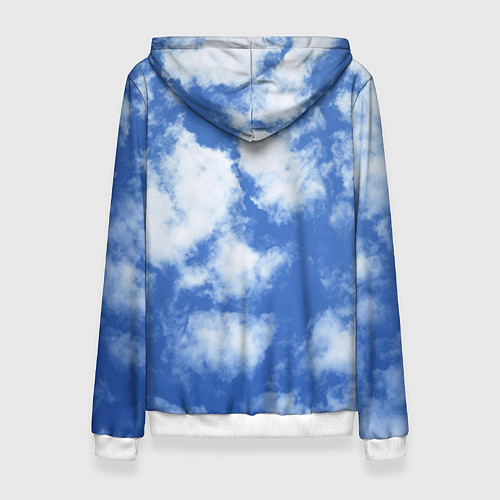 Женская толстовка ОБЛАКА / 3D-Белый – фото 2