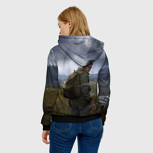 Женская толстовка DAYZ POSTER ДЕЙЗИ ПОСТЕР Z / 3D-Черный – фото 4