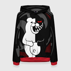 Толстовка-худи женская MONOKUMA МОНОКУМА DANGANRO, цвет: 3D-красный