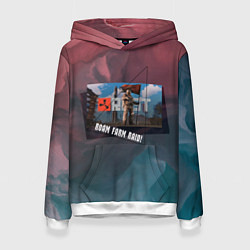 Толстовка-худи женская RUST ROAM FARM RAID РАСТ, цвет: 3D-белый