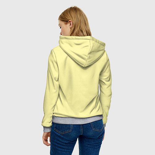 Женская толстовка Светлая луна / 3D-Меланж – фото 4