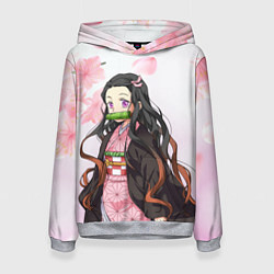 Толстовка-худи женская НЕЗУКА NEZUKO, цвет: 3D-меланж