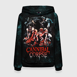 Толстовка-худи женская Cannibal Corpse, цвет: 3D-черный