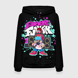 Толстовка-худи женская Friday Night Funkin, цвет: 3D-черный