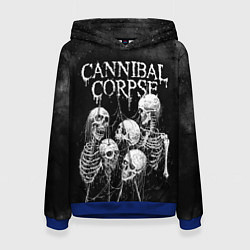 Толстовка-худи женская Cannibal Corpse, цвет: 3D-синий