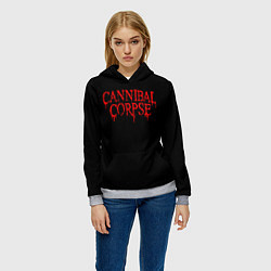 Толстовка-худи женская Cannibal Corpse, цвет: 3D-меланж — фото 2