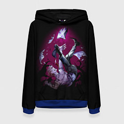 Толстовка-худи женская DEATH NOTE ТЕТРАДЬ СМЕРТИ, цвет: 3D-синий