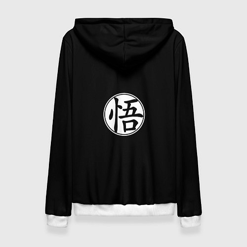 Женская толстовка КОГУ СИМВОЛ НА СПИНЕ / 3D-Белый – фото 2