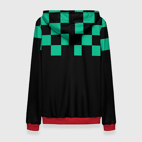 Женская толстовка Kamado Tanjirou Kimetsu no Yaiba / 3D-Красный – фото 2