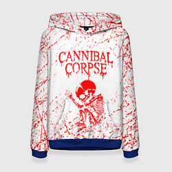 Толстовка-худи женская Cannibal corpse, цвет: 3D-синий