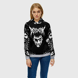 Толстовка-худи женская BERSERK БЕРСЕРК, цвет: 3D-меланж — фото 2