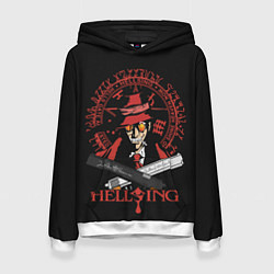 Толстовка-худи женская Hellsing, цвет: 3D-белый