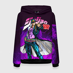 Толстовка-худи женская JOJOS BIZARRE ADVENTURE, цвет: 3D-черный