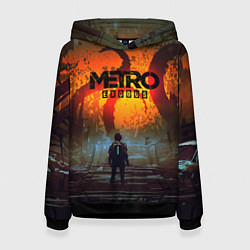 Толстовка-худи женская Metro Exodus, цвет: 3D-черный