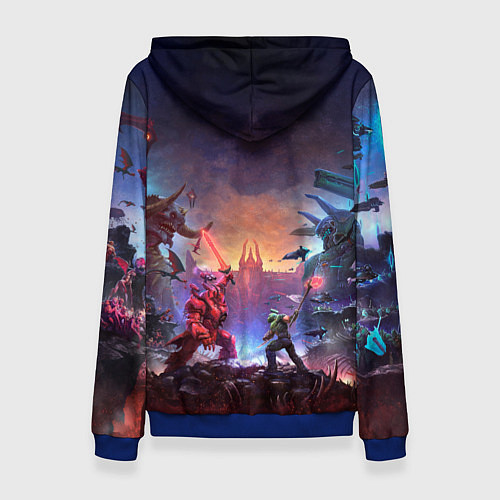 Женская толстовка DOOM Eternal: The Ancient Gods / 3D-Синий – фото 2