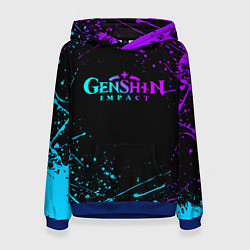 Женская толстовка GENSHIN IMPACT NEON LOGO