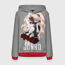 Толстовка-худи женская MONOKUMA JUNKO, цвет: 3D-красный