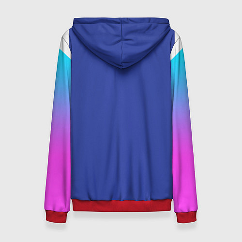 Женская толстовка NEON GRADIENT FITNESS UNIFORM / 3D-Красный – фото 2