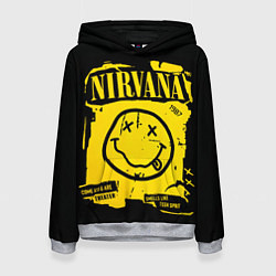 Толстовка-худи женская Nirvana 1987, цвет: 3D-меланж