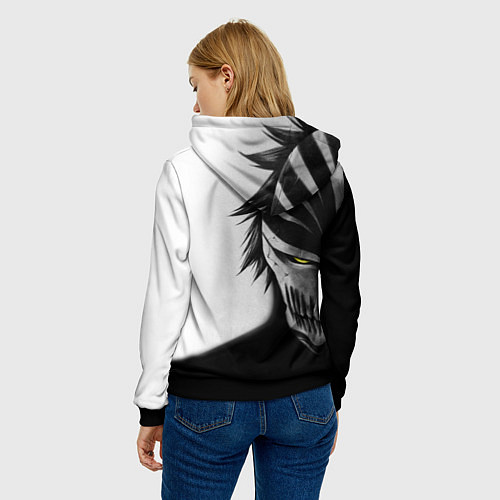 Женская толстовка ИЧИГО ПУСТОЙ BLEACH / 3D-Черный – фото 4