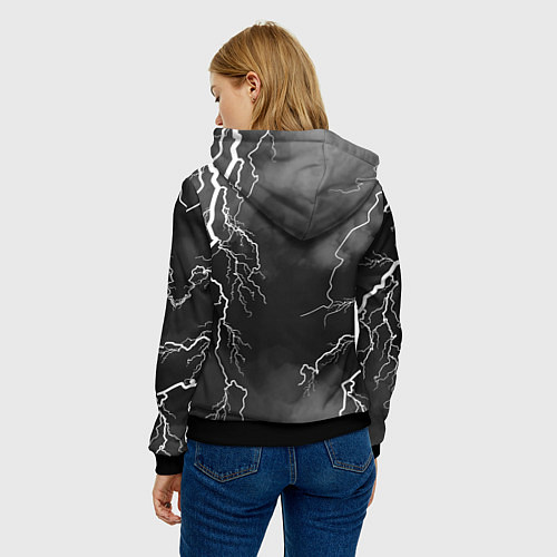 Женская толстовка СЕКТОР ГАЗА ЖИЗНИ ПО КАЙФУ / 3D-Черный – фото 4