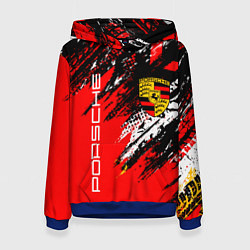 Толстовка-худи женская PORSCHE ПОРШЕ ГРАНЖ, цвет: 3D-синий