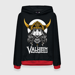 Толстовка-худи женская Valheim Viking, цвет: 3D-красный