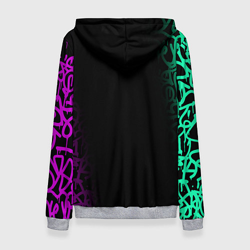 Женская толстовка PUBG NEW STATE ПАБГ НЕОН / 3D-Меланж – фото 2