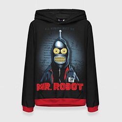 Женская толстовка Bender x mr robot