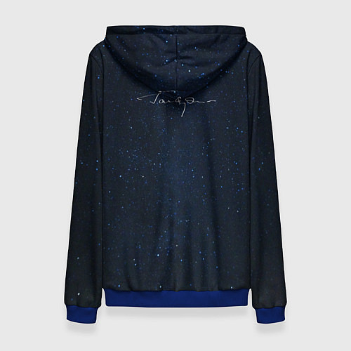 Женская толстовка Гагарин автограф / 3D-Синий – фото 2