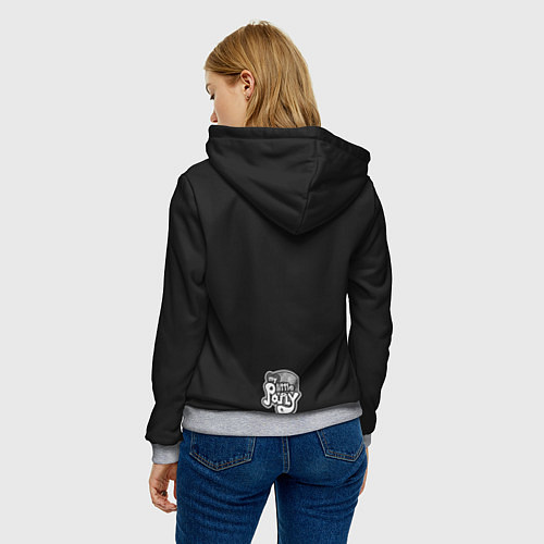 Женская толстовка Pony x Ramones / 3D-Меланж – фото 4