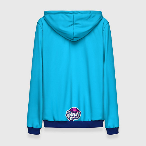 Женская толстовка Пони в звёздном небе / 3D-Синий – фото 2