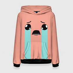 Толстовка-худи женская Crying Isaac, цвет: 3D-черный