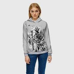 Толстовка-худи женская Loki, цвет: 3D-меланж — фото 2