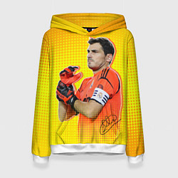 Толстовка-худи женская Iker Casillas, цвет: 3D-белый