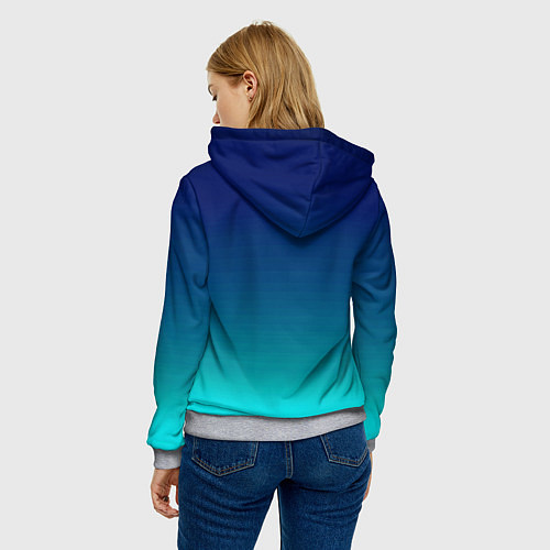 Женская толстовка Кракен Octopus / 3D-Меланж – фото 4