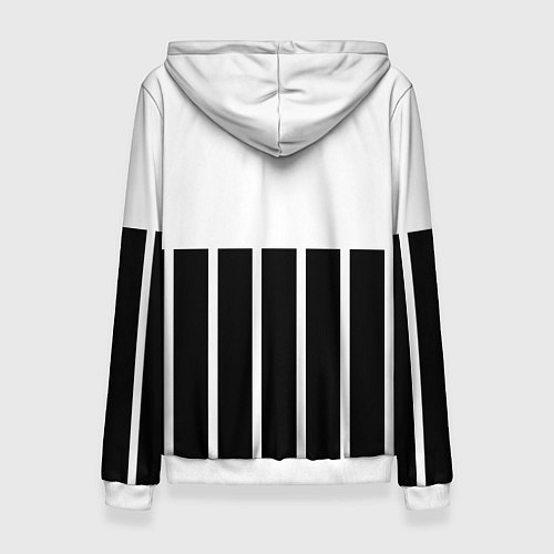 Женская толстовка Juventus Tee Black and White 202122 / 3D-Белый – фото 2