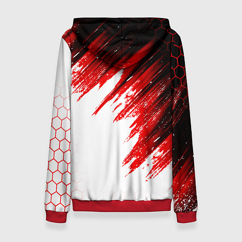 Женская толстовка FC AJAX AMSTERDAM ФК АЯКС / 3D-Красный – фото 2