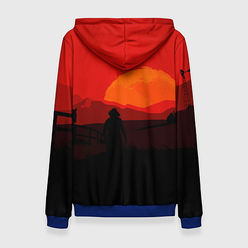 Женская толстовка RDR2 / 3D-Синий – фото 2