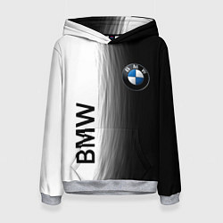 Женская толстовка Black and White BMW