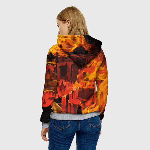 Женская толстовка Hades / 3D-Меланж – фото 4