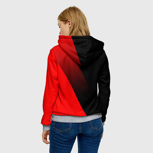 Женская толстовка АТЛЕТИКО МАДРИД ATLETICO / 3D-Меланж – фото 4