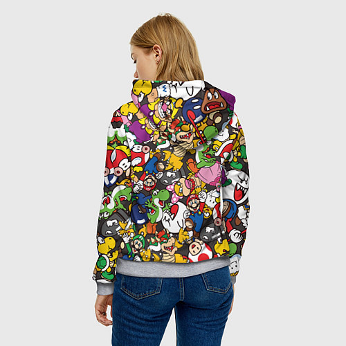 Женская толстовка Capcom World / 3D-Меланж – фото 4